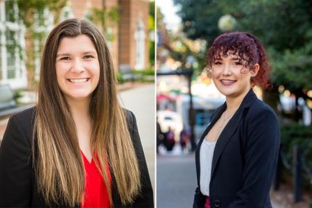 L-R: Delaney Burke and Allison Victoria Reid